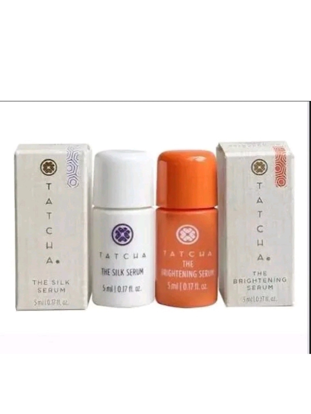 Tatcha Silk & Brightening Serum Duo - White & Orange